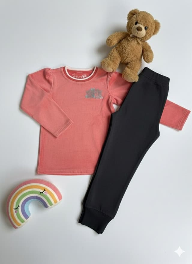 Minimalist Baby Sweatshirt and Jogger Outfit
